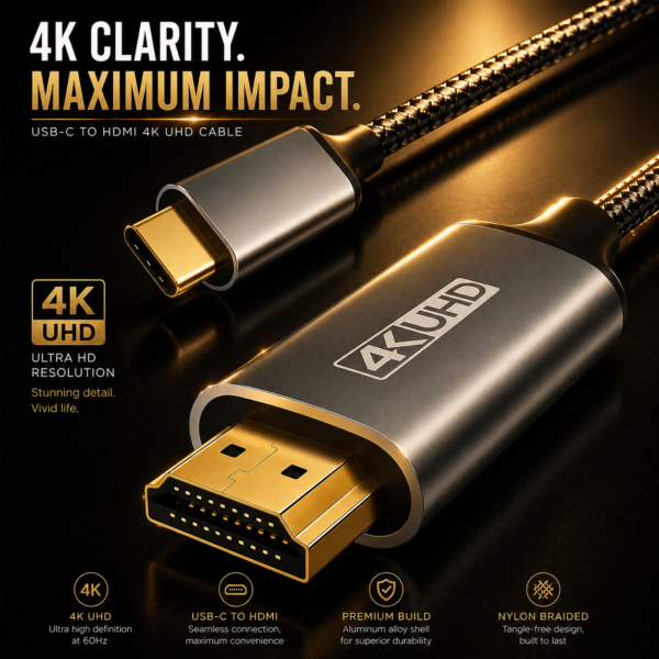 Premium USB-C to HDMI 4K Cable