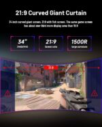 UltraWide 34’’ 165Hz Curved Gaming Monitor - Image 6