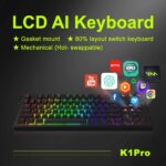 Smart RGB Mechanical Keyboard – Programmable Knobs & Shortcut Display Keys - Image 2