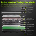 Smart RGB Mechanical Keyboard – Programmable Knobs & Shortcut Display Keys - Image 3