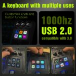 Smart RGB Mechanical Keyboard – Programmable Knobs & Shortcut Display Keys - Image 4