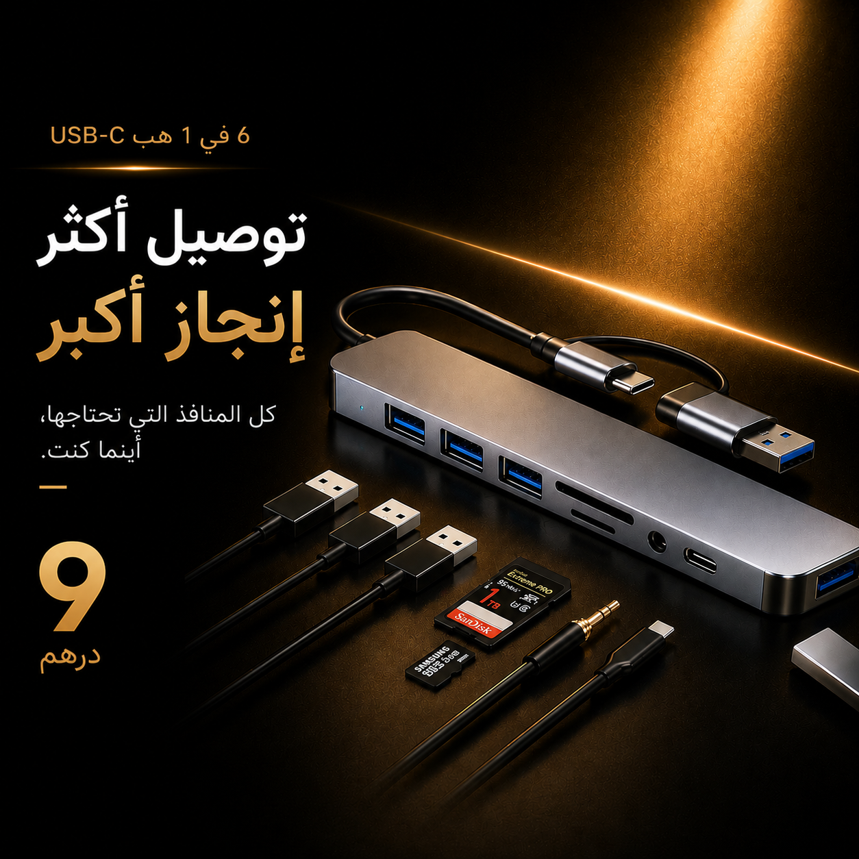 ba581494-302c-4b76-a24b-6d99ecb84a6c-3 8-in-1 USB-C Hub - Image 1