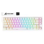 ATTACK SHARK X68 PRO HE Wireless Magnetic Gaming Keyboard – White