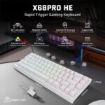 ⁦ATTACK SHARK X68 PRO HE Wireless Magnetic Gaming Keyboard – White⁩ - الصورة ⁦2⁩