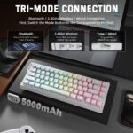 ⁦ATTACK SHARK X68 PRO HE Wireless Magnetic Gaming Keyboard – White⁩ - الصورة ⁦3⁩
