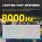 ⁦ATTACK SHARK X68 PRO HE Wireless Magnetic Gaming Keyboard – White⁩ - الصورة ⁦4⁩