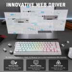 ⁦ATTACK SHARK X68 PRO HE Wireless Magnetic Gaming Keyboard – White⁩ - الصورة ⁦7⁩