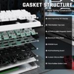 ⁦ATTACK SHARK X68 PRO HE Wireless Magnetic Gaming Keyboard – White⁩ - الصورة ⁦9⁩