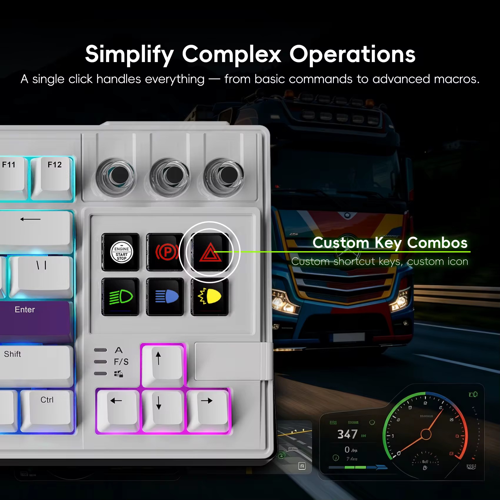 ALMAW K1 Pro custom key combinations