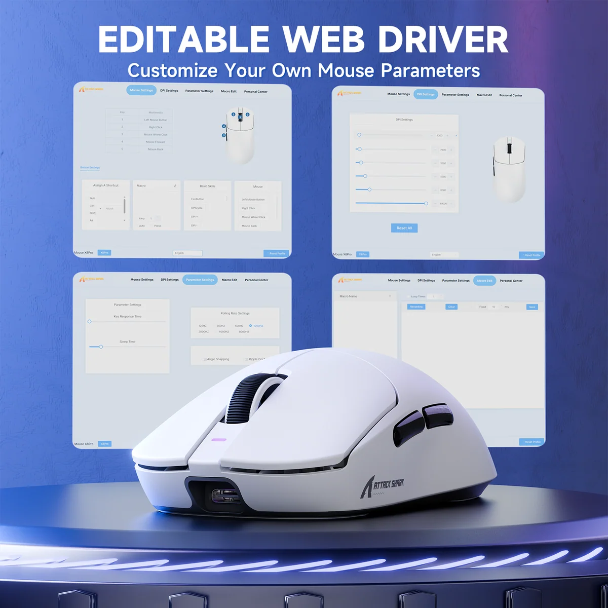 ATTACK SHARK X8 PRO web driver