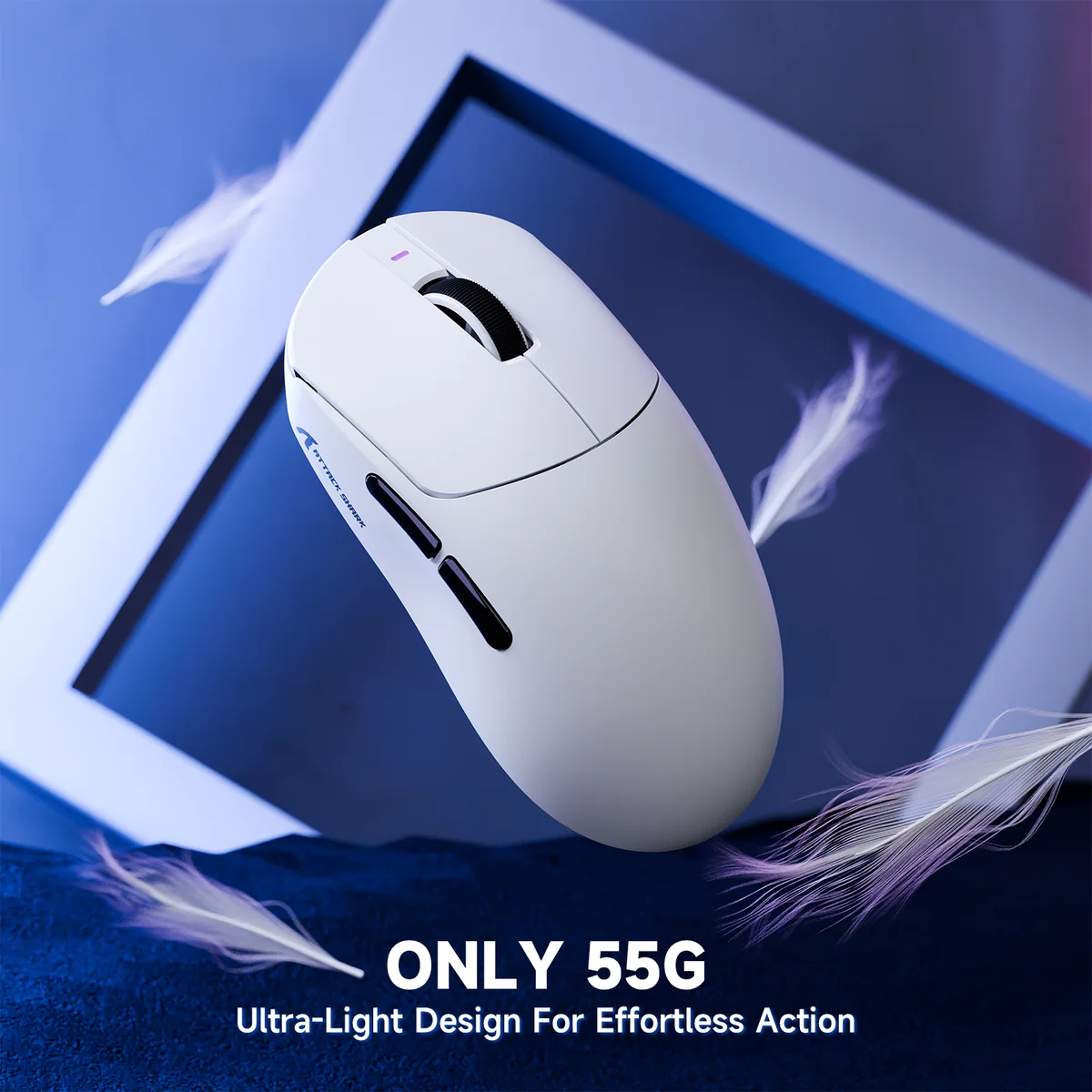 ATTACK SHARK X8 PRO 55g lightweight design